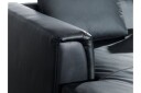 Dugard Hjørnesofa Høyre + Fotskammel   Svart/Lær