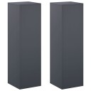 vidaXL Planteholder 2 pcs Antrasitt 30 x 30 x 100 cm Galvanisert stål