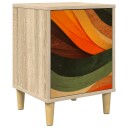 vidaXL Nattbordskap BONN Sonoma eik 36 x 33 x 50 cm Konstruert tre