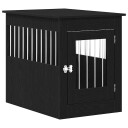 Vidaxl Hundeburmøbler Svart Eik 55X80X68 cm Konstruert Tre