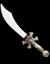 Smiffys Piratsverd med Fargerike Lys 40 cm