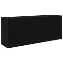  Veggskap til baderom svart 100x25x40 cm konstruert tre