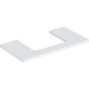 GEBERIT ONE benkeplate 900x470x30mm utskåret i midten hvit høykomprimert