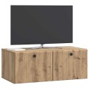  Vegghengt TV skap 78,5 x 41 x 30 cm Artisan eik Konstruert tre