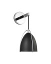 Visual Comfort Norman One Light Wall Sconce Chrome/Matte Black
