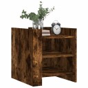  Nattbord røkt eik 45x50x50 cm konstruert tre 848294