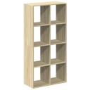 Romdeler bokhylle sonoma eik 69,5x29x137,5 cm konstruert tre
