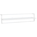 vidaXL Håndklestativ hvit 95x25x22 cm jern