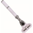 Parker Shaving 77L Women"s White & Chrome Handle Venus Compatible Ra