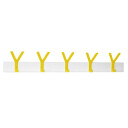 SMD Design Y knagglist hvit, gul