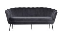 Nice sofa 3 seter velour grå.