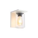 Lucande Semka utendørs vegglampe, hvit