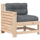  Hagesofa med armlene og pute heltre furu 844920