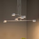 EMIBIG LIGHTING Modus 6 hengelampe stål 6 lyskilder GX 53 hvit