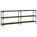  Konsollbord røkt eik 200x29x75 cm konstruert tre 8720845420635