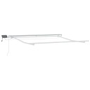  Markise med Hvit 3 x 2,5 m Metall