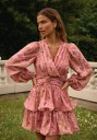 Bubbleroom Occasion Balloon Sleeve Short Flounce Dress