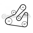 Kileremsett med vannpumpe CONTITECH 5PK1745WP1