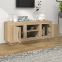 vidaXL TV-benk sonoma eik 102x35x45 cm konstruert tre