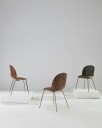 Gubi Beetle 3D Veneer Stol Valnøtt/Messing Soft Leather Army