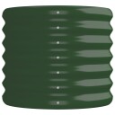 vidaXL Plantekasse pulverlakkert stål 152x40x36 cm grønn
