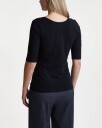 Filippa K Cotton Stretch Scoop Neck Top - Black - L