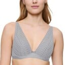 Triumph BH Aura Spotlight Plunge Bra Lysgrå C 85 Dame