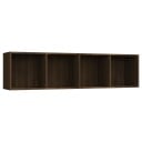 vidaXL Bokhylle/TV-benk brun eik 143x30x36 cm konstruert tre