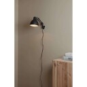 Nordic Living - Archi W1 Vegglampe Matt Svart/Gull