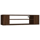 vidaXL Hengende TV-benk brun eik 100x30x26,5 cm konstruert tre