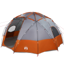 Dometelt med tak Grå og Oransje 475 x 475 x 235 cm taft