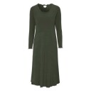 Damella Bamboo Plain Long Sleeve Nightdress Oliven Bambus XX Large Dame