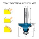 Cobolt 217-080 Avrundingsfres R=8 D=29 L=13 Maskintilbehør & forbruk
