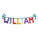 Ballonggirlander Folie Navn - William