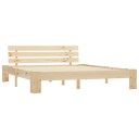 vidaXL Sengeramme heltre furu 160x200 cm