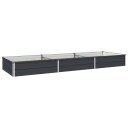 vidaXL Hevet Hagebed Antrasitt 240 x 80 x 24 cm kaldvalset stål
