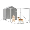 Vidaxl Utendørs Hundekennel Sølv 2X6X2.5 M Galvanisert Stål