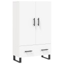 vidaXL Highboard hvit 69,5x31x115 cm konstruert tre