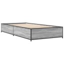  Sengeramme grå sonoma 90x190 cm konstruert tre og metall 8721012986459