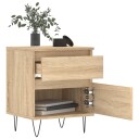  Nattbord 2 stk sonoma eik 40x35x50 cm konstruert tre 8721012110588