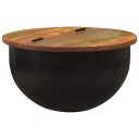  Salongbord svart 50x27 cm gjenvunnet heltre 351755