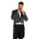 Thetru B.v. Paljettfrakk Herre Svart Sølv Deluxe Large 4252-1701-000L