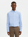 Selected Slhreg-Performance Shirt Ls Noos - Blue - L