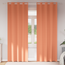  Gardiner med gardiner 2 pcs Terrakotta Polyester