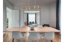 Harper LED-Pendellampe Mattsvart/Tre -