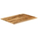  Bordplate 100x80x3,8 cm naturlig kant grovt heltre mangotre