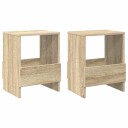 vidaXL Magasinreol 2 pcs Sonoma eik 35 x 30 x 45 cm