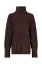 Neo Noir Fanning Solid Knit Blouse