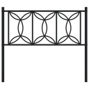  Sengegavl i metall svart 107 cm 8721102644214