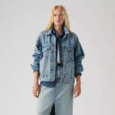 Levis Olajakke- 90s Trucker Hvit Female EU 38